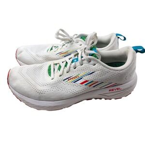 Brooks Revel 6 Womens Running Shoes White Rainbow Multi 1203861B109 Size 10.5